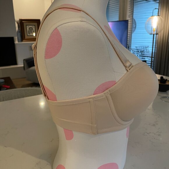 Fit Fully Yours Lingerie Felicia Strapless Bra Full Coverage Nude 32DD - Picture 4 of 12